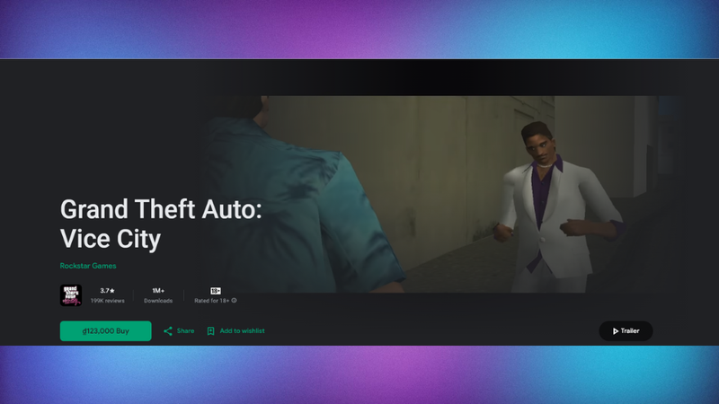 Mua Vice City trên điện thoại