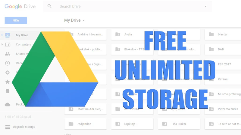 Tài khoản Google Drive không giới hạn