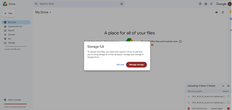 Tài khoản Google Drive không giới hạn