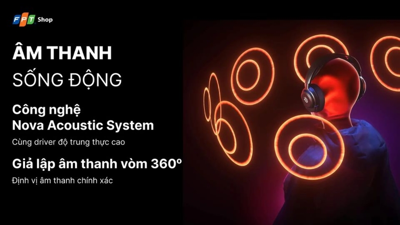 tai nghe SteelSeries âm thanh vòm sống động