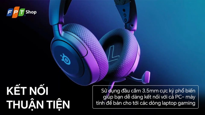 tai nghe SteelSeries kết nối linh hoạt