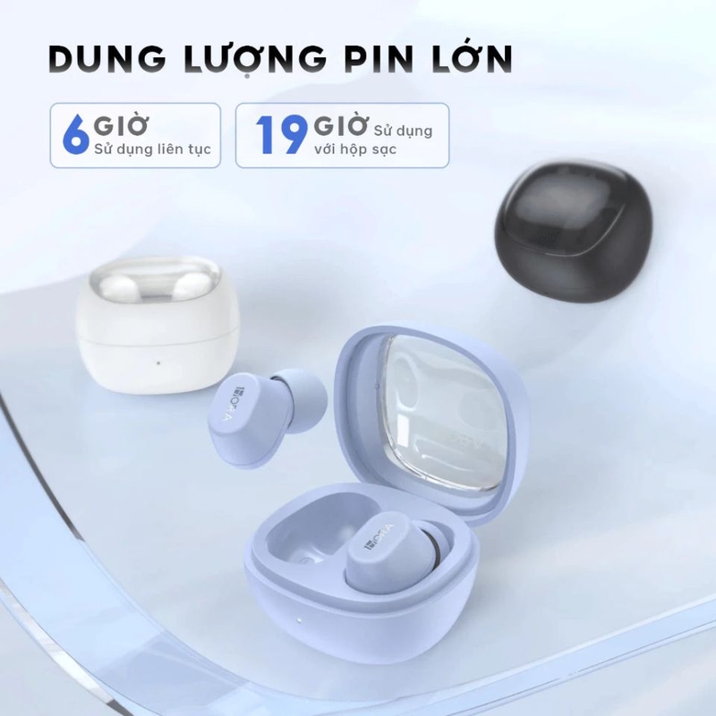 Tai nghe bluetooth 1Hora AUT208 Sử dụng dài lâu với dung lượng pin ổn định