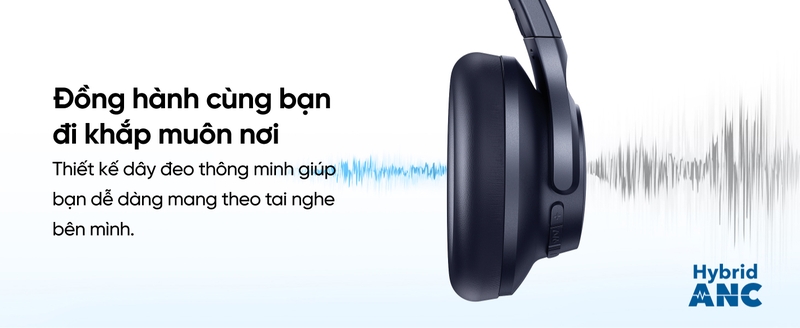 Tai nghe Bluetooth Anker Soundcore Q20i nghe rõ âm thanh xung quanh