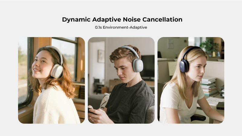 Tai nghe Bluetooth choàng đầu Havit Space S1 - Chống ồn thích ứng linh hoạt theo môi trường
