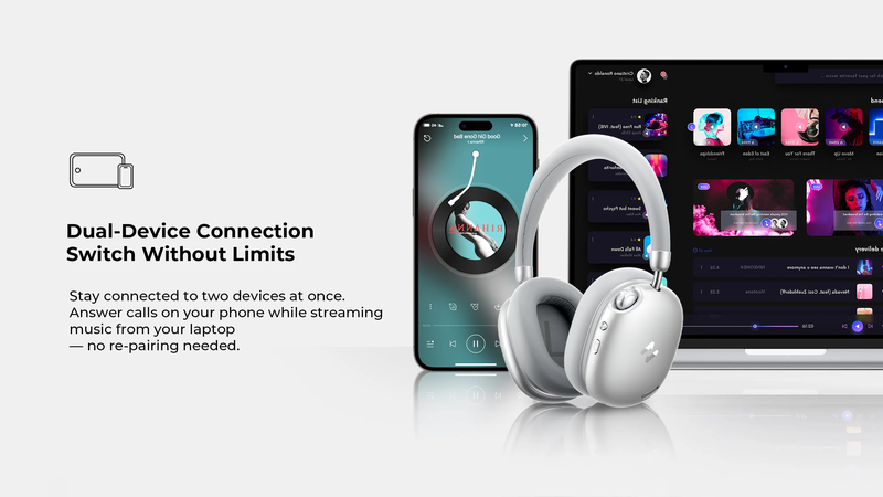 Tai nghe Bluetooth choàng đầu Havit Space S1 - Kết nối hai thiết bị, chuyển đổi linh hoạt