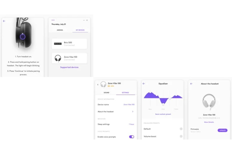 Tai nghe Bluetooth choàng đầu Logitech Zone Vibe 100 tùy chỉnh theo cách nghe của bạn
