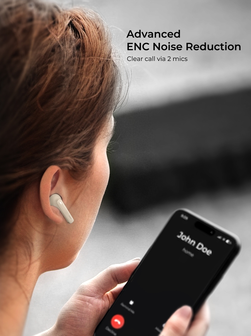 Tai nghe Bluetooth nhét tai Aukey EP-M4 Công nghệ chống ồn ENC hỗ trợ đàm thoại