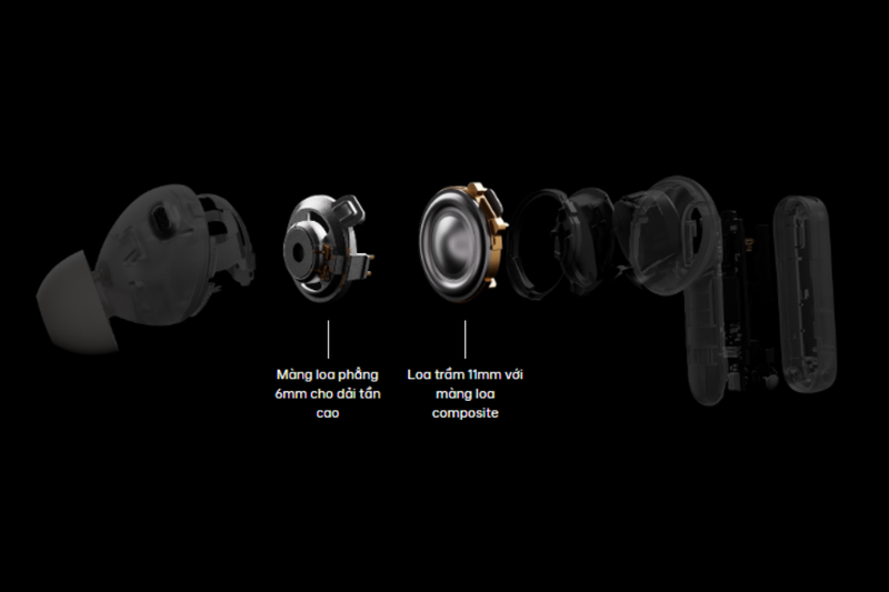 Tai nghe Bluetooth nhét tai OPPO Enco X3s Âm thanh rõ nét, cân bằng ở mọi dải tần