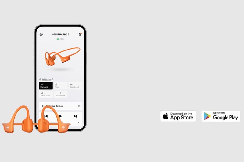 Shokz OpenRun Pro 2 tối ưu thưởng thức với ứng dụng Shokz