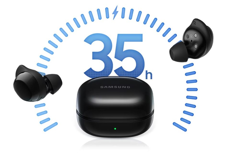 Samsung Galaxy Buds Core R410 thời lượng pin lên đến 35 giờ