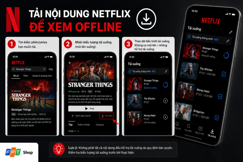 tải nội dung Netflix để xem offline 2
