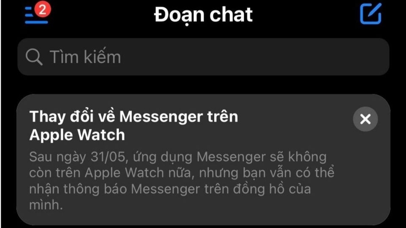 Nguyên nhân tại sao không tải được Messenger trên Apple Watch