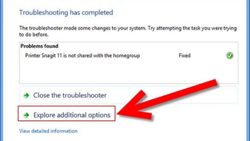 Click chọn Explore Additional Options