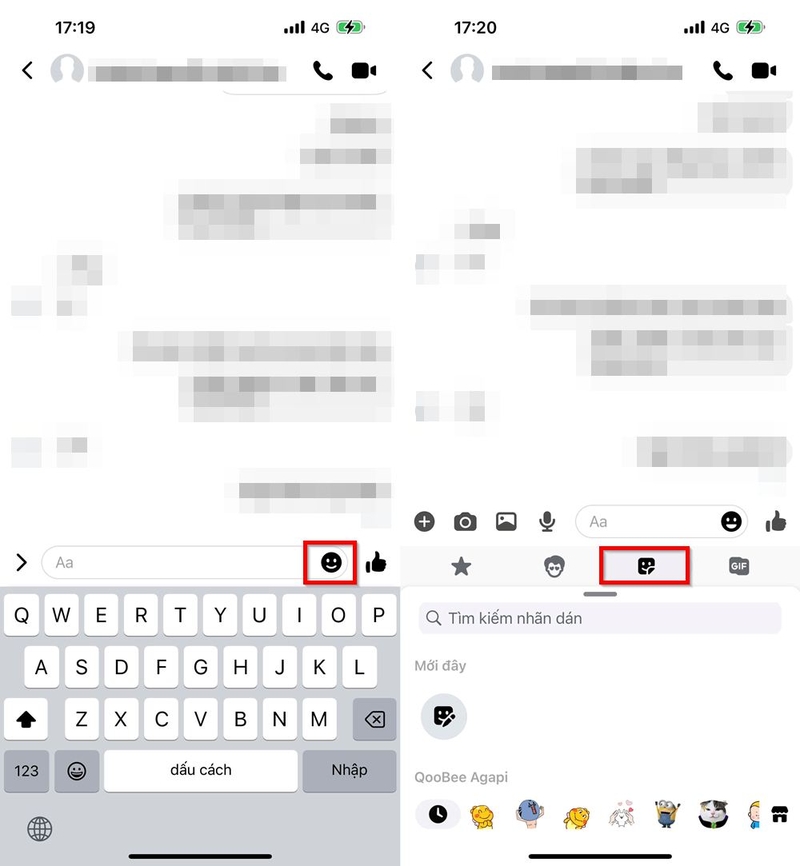 Cách tải sticker Thỏ 7 Màu trên Messenger ảnh 1