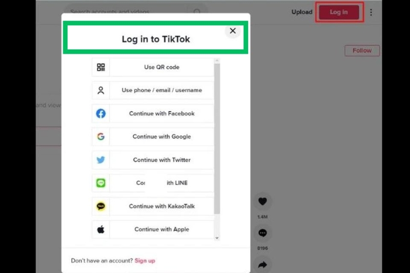 Mở ứng dụng Tik Tok từ NOXPlayer và đăng nhập vào tài khoản