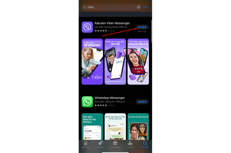 Cách tải Viber cho iPhone (hình 3)