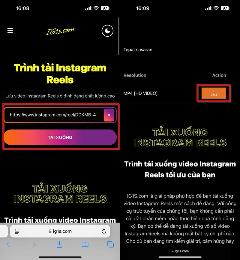Cách tải video Reels trên Instagram về điện thoại ảnh 3