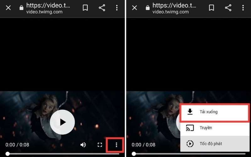 Thực hiện quá trình tải xuống của ứng dụng