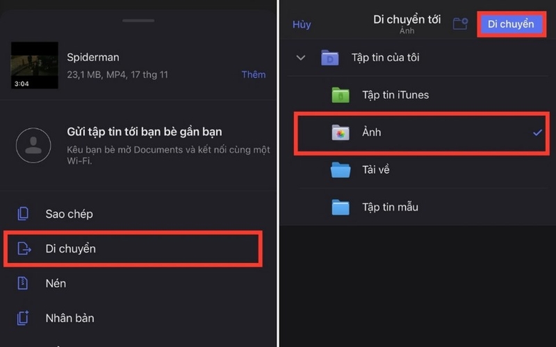 Video giờ đây đã nằm trong ứng dụng Ảnh