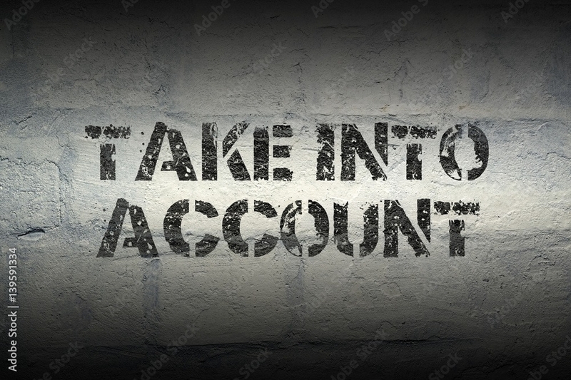 take into account là gì ảnh 3