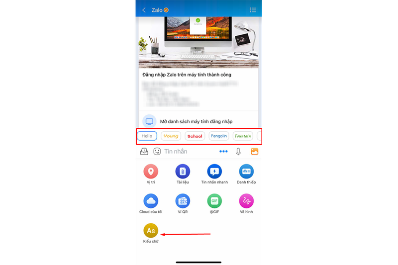 Tăng cỡ chữ trong Zalo trên iPhone (hình 7)