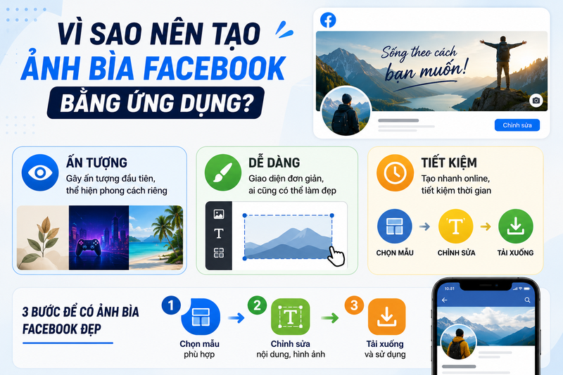 Tạo ảnh bìa Facebook bằng ứng dụng - hình 1