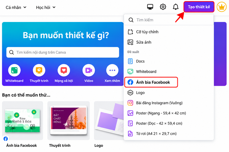Tạo ảnh bìa Facebook bằng ứng dụng - hình 2