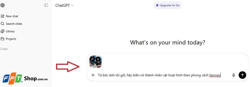 tạo ảnh phong cách Snoopy bằng chatgpt 3