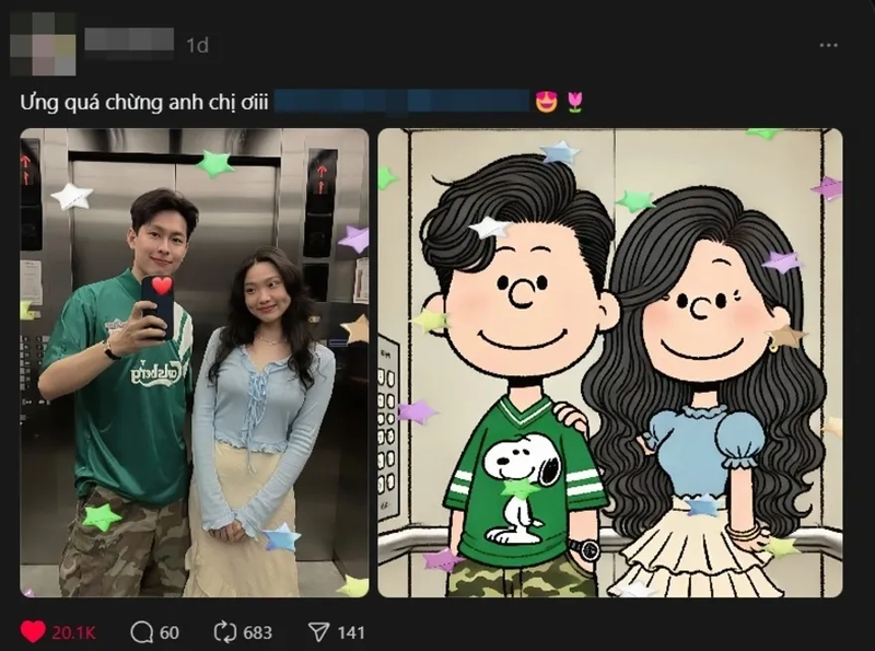 tạo ảnh phong cách Snoopy bằng chatgpt 1