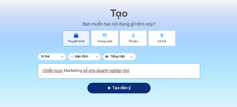 tạo bài thuyết trình bằng Gamma AI ảnh 4