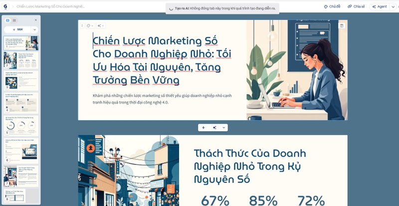 tạo bài thuyết trình bằng Gamma AI ảnh 8