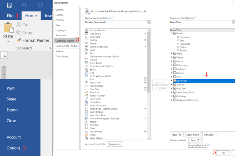 Tạo biểu mẫu có thể điền trong word (3)