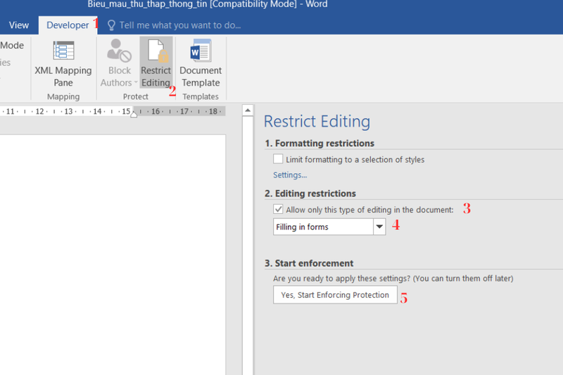 Tạo biểu mẫu có thể điền trong word (6)