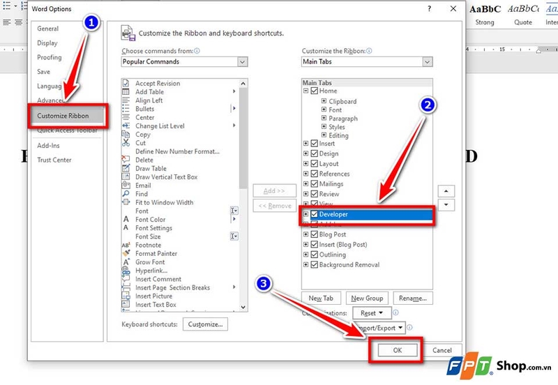 Cách tạo checkbox trong Word - 08