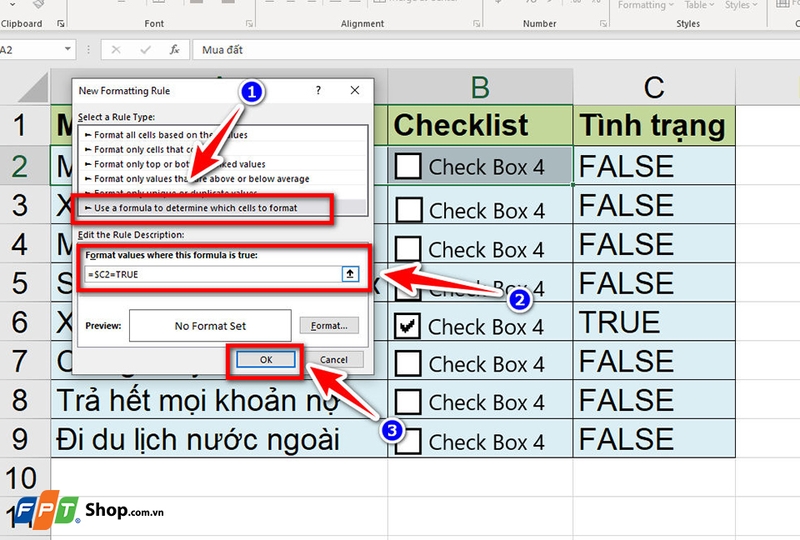 Cách tạo checklist trong Excel - 12