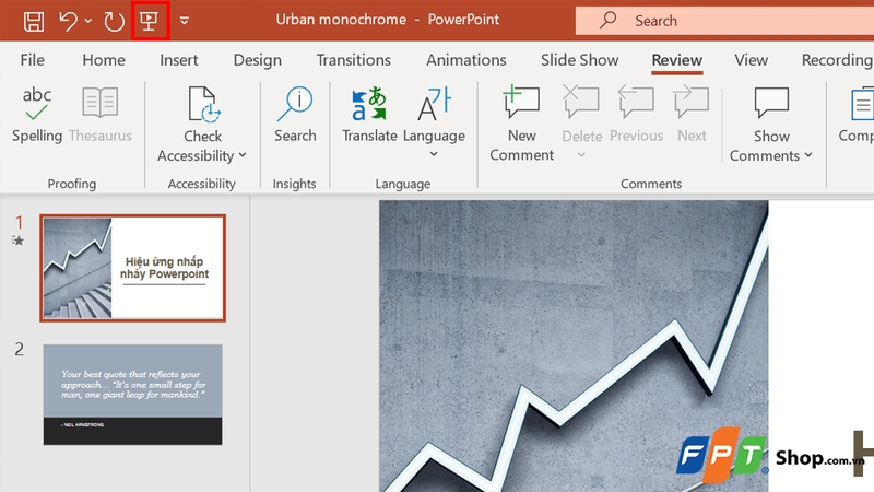 Trình chiếu thử hiệu ứng