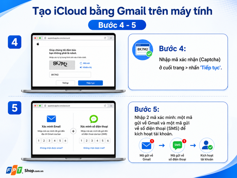cách tạo iCloud bằng tài khoản Gmail 4.1