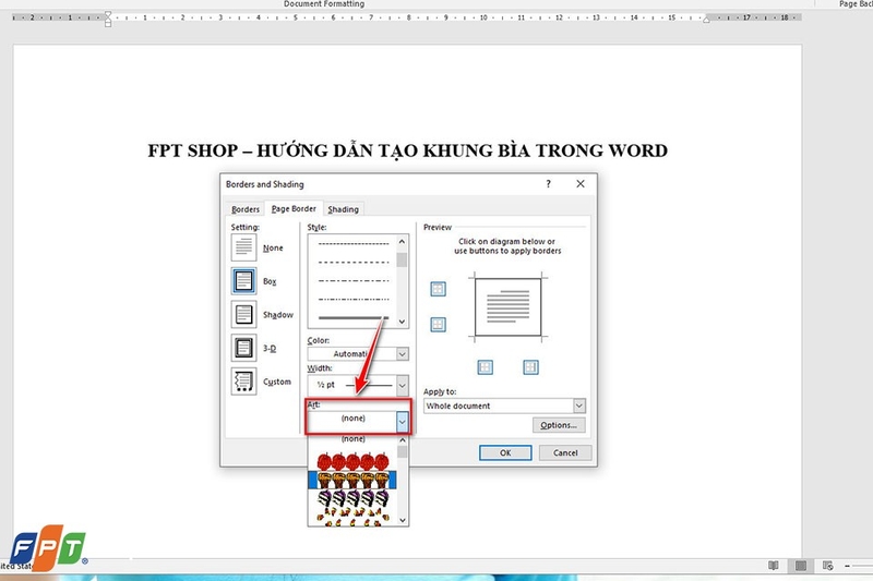 Cách tạo khung bìa trong Word - Ảnh 06