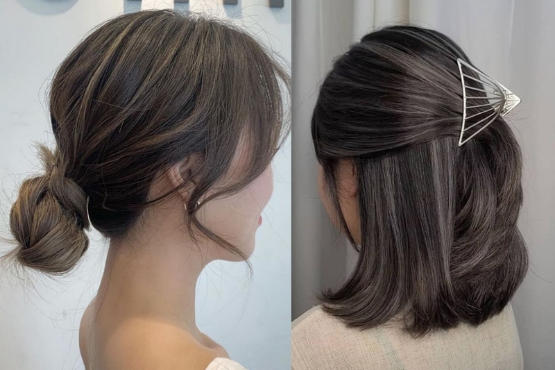 tạo kiểu cho tóc ngắn hình 1