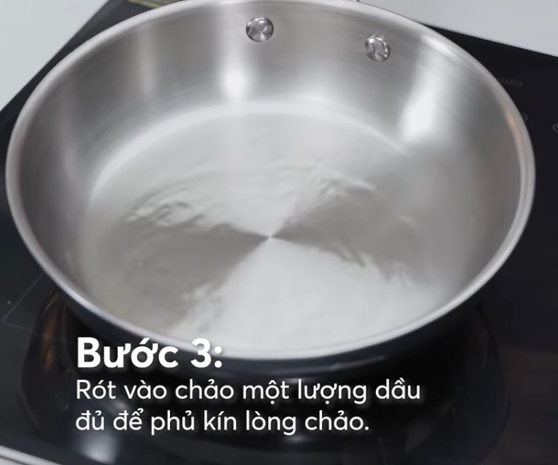 Hướng dẫn cách tạo lớp chống dính tự nhiên cho chảo inox (hình 5)