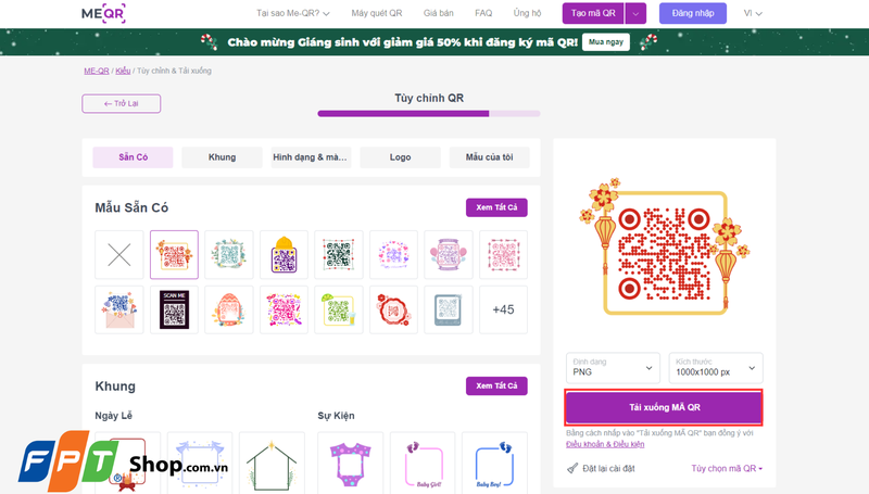 Cách tạo mã QR cho Google Forms bằng Me-QR 2