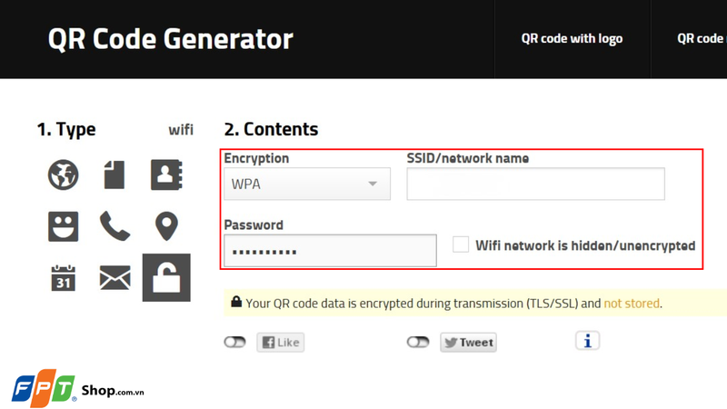 Cách tạo mã QR Wi-Fi bằng QR Code Generator 1