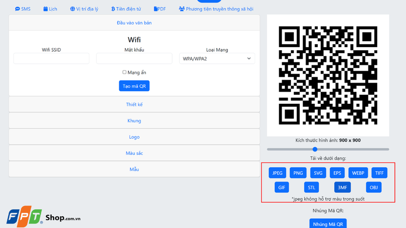 Cách tạo mã QR Wi-Fi bằng GenQRCode 2