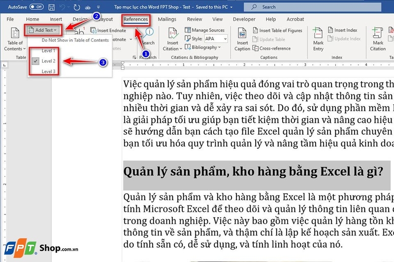 Cách tạo mục lục trong Word 2016 - Ảnh 02
