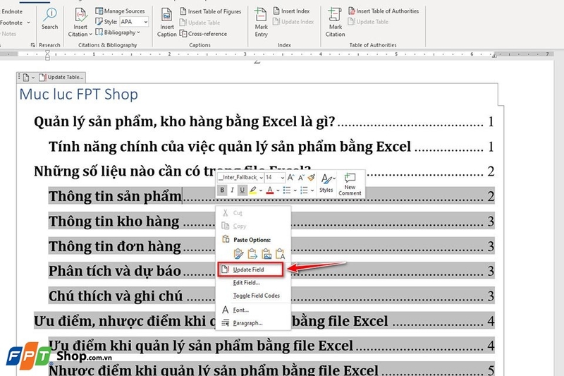 Cách tạo mục lục trong Word 2016 - Ảnh 04