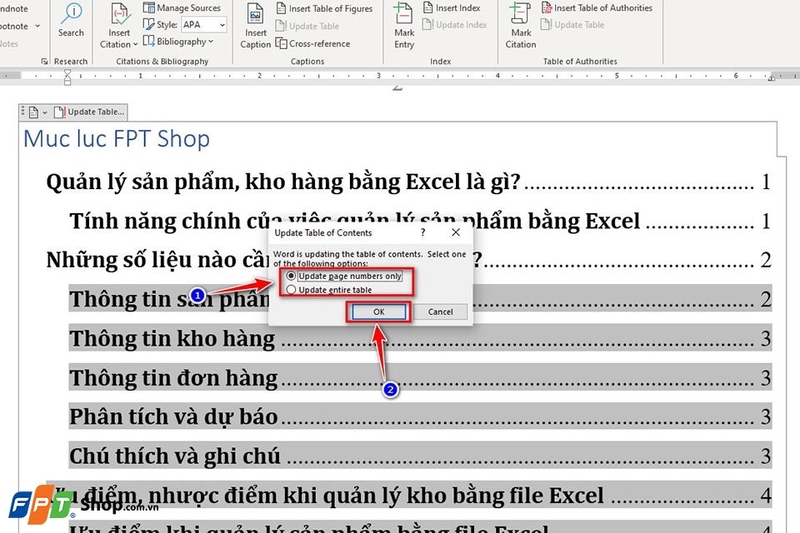 Cách tạo mục lục trong Word 2016 - Ảnh 05