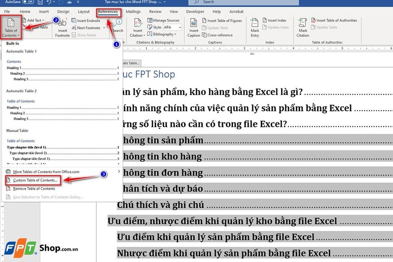 Cách tạo mục lục trong Word 2016 - Ảnh 06