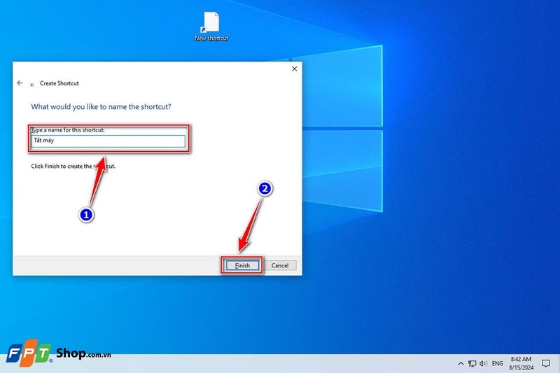 Tạo nút Shutdown trên máy tính - Ảnh 05