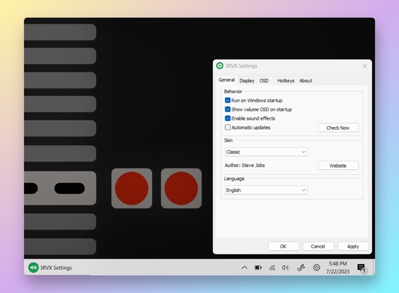 tạo phím tắt tăng giảm âm lượng Laptop 3