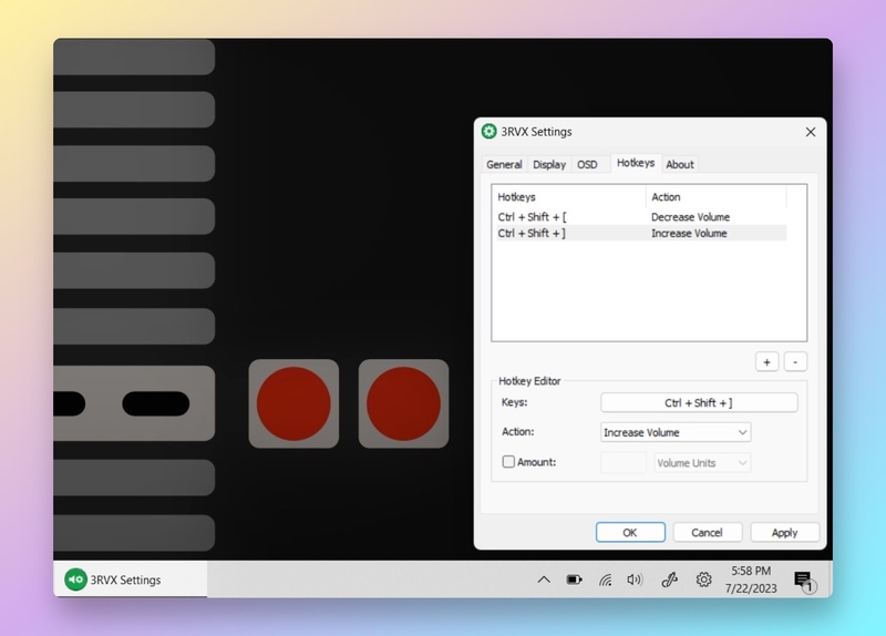 tạo phím tắt tăng giảm âm lượng Laptop 4